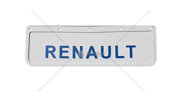 Zástěrka - lapač RENAULT 600x180mm, bílý, modrý nápis
