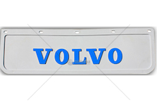 Zástěrka - lapač VOLVO 600x180mm, bílý, modrý nápis