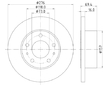 Brzdový kotouč HELLA 8DD 355 107-421