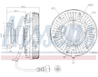 Spojka, větrák chladiče NISSENS 86062