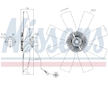 Spojka, větrák chladiče NISSENS 86027