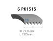 ozubený klínový řemen DT Spare Parts 3.34338