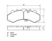 Sada brzdových destiček, kotoučová brzda DT Spare Parts 10.14002
