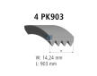 ozubený klínový řemen DT Spare Parts 7.54800
