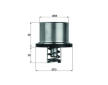 Termostat, chladivo MAHLE THD 1 82