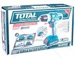 Aku vrtací šroubovák, 20V Li-ion (2x), 2000mAh, v tašce, sada 47ks příslušenství TOTAL