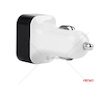Autonabíječka mobilního telefonu s 3xUSB bílá PCH-03