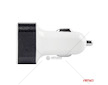Autonabíječka mobilního telefonu s 3xUSB bílá PCH-03