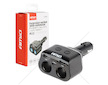 Dvojitá prodlužovací zásuvka 2xUSB 1xUSB C 12/24V max 200W AMiO-04173