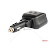 Dvojitá prodlužovací zásuvka 2xUSB 1xUSB C 12/24V max 200W AMiO-04173
