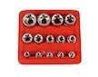 Hlavice nástrčné Torx E4 - E24, 1/2", 3/8", 1/4", sada 14 ks MAR-POL