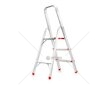 Hliníkové schůdky, 3 stupně, skládací, jednostranné - MAR-POL