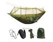 Houpací síť - hamaka s moskytiérou, 210×120 cm, 200 kg, maskáčová