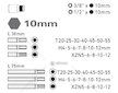 Hroty HEX-TORX-XZN, sada 40ks, EXTOL CRAFT