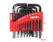 Imbusové klíče hex a torx z CRV oceli, černá 22ks AMiO-04297