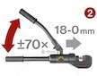 Kleště štípací hydraulické pákové, rozsah střihu ⌀4-16mm, 430mm FORTUM