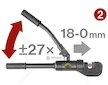 Kleště štípací hydraulické pákové, rozsah střihu ⌀4-16mm, 430mm FORTUM