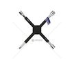 Křížový klíč na kolové matice 14" 17mm, 19mm, 21mm, 1/2" GEKO