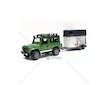 Land Rover Defender s přívěsem na koně + kůň 02592 BRUDER