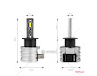 LED žárovky hlavního svícení H3 H-mini Series AMiO-03330