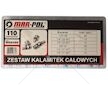 Mazací hlavice (Whitworthův-palcový závit), sada 110ks MAR-POL