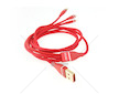 Multi-kabel pro telefon USB C / micro USB 1.2m červený FullLINK 3.1A UC-7