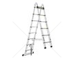 Multifunkční teleskopický žebřík 5m, 150kg, hliníkový GEKO