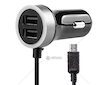 Nabíječka do auta 12/24V Micro + 2x USB 2.4A PCH PRO-01