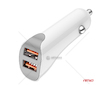 Nabíječka do auta 2x USB-A 2.1A 12/24V AMiO-0387