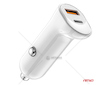 Nabíječka do auta USB-A+ USB-C 20W 12/24V AMiO-03875