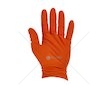 Nitrilové rukavice Solid Grip 3D, pevné, odolné chemikáliím, 50 ks, oranžové, velikost XL - GEKO