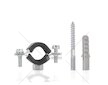 Objímka na trubky 3/8" 15-19mm, s gumovou vložkou, dva šrouby GEKO