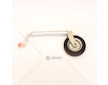 Opěrné kolečko pro přívěs KM-01 PROFI průměr 48mm 150kg + držák opěrného kolečka