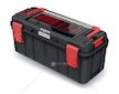 Plastový kufr, box na nářadí KXSA6530F X-BLOCK SOLID TOOLBOX ALU LOG KISTENBERG