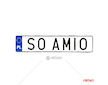 Podložka pod SPZ AMiO-04339