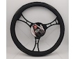 Potah na volant 37-39cm černo/šedá