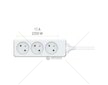 Prodlužovací přívod RPC 01, 1,5 m, 3 zásuvky, 3 x 1,0 mm²  RETLUX