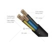 Prodlužovací přívod RPC 21B, 5 m, 3 zásuvky, 3 x 1,0 mm² WS RETLUX