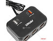 Prodlužovací zásuvka 1x USB-A 1x USB-C QC4.0 12V/24V 120W 80cm AMiO-04365