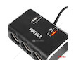 Prodlužovací zásuvka 2x USB0A QC3.0 12/24V 120W 80cm AMiO-04364