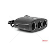 Prodlužovací zásuvkai 2x USB-A ON/OFF 12V 24V 100W 70cm AMIO-04362