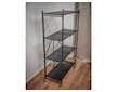 Regál Racks RAW3T, kovový, na kolečkách, 3 police, 870 x 720 x 340 mm, 150 kg