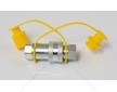 Rychlospojka hydraulická M22x1,5 komplet zásuvka +zástrčka kovová žlutá