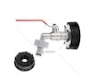 Sada pro IBC kontejner, redukce vnitřní závit S60×6 a zahradní ventil , vstup 3/4", výstup 1" - GEKO