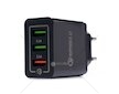 Síťová nabíječka QUICK CHARGE 3.0, 3xUSB KRAFT&DELE