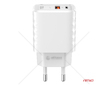 Síťová nabíječka Quick Charger GaN 38W USB-A + USB-C AMiO-04287