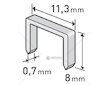 Spony, balení 1000ks, 8mm, 11,3x0,52x0,70mm, EXTOL PREMIUM