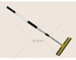 Stěrka na okna s teleskopickou rukojetí 2v1 55-70cm
