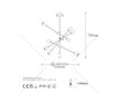 Stropní světlo, lustr 10350 Black Antique 230V, E27 - OPVIQ CHANDELIER BESTE