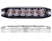 Světlo výstražné LED oranžové PREDATOR 26-funkcí s pamětí 6x3W 12/24V
